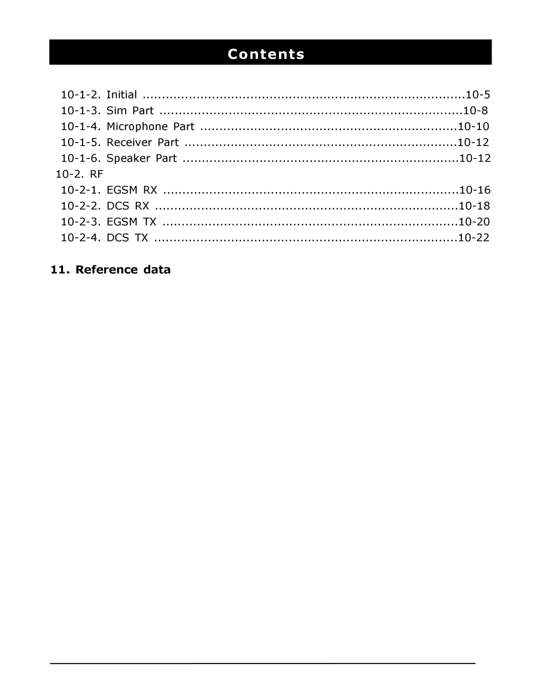 Sharp SGH-C130 manual Reference data 