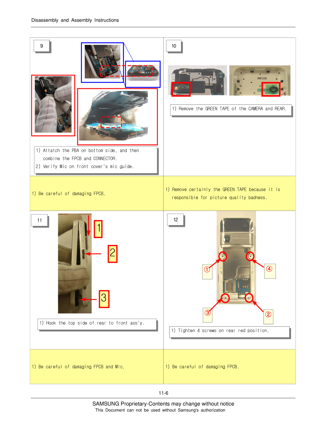 Sharp SGH-F250 manual Samsung Proprietary-Contents may change without notice 