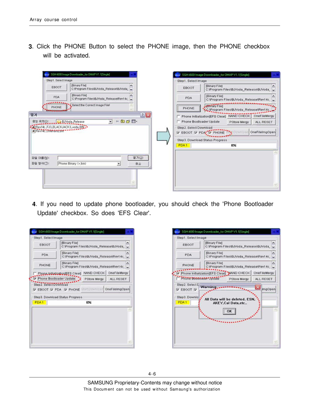 Sharp SGH-I600 manual Samsung Proprietary-Contents may change without notice 