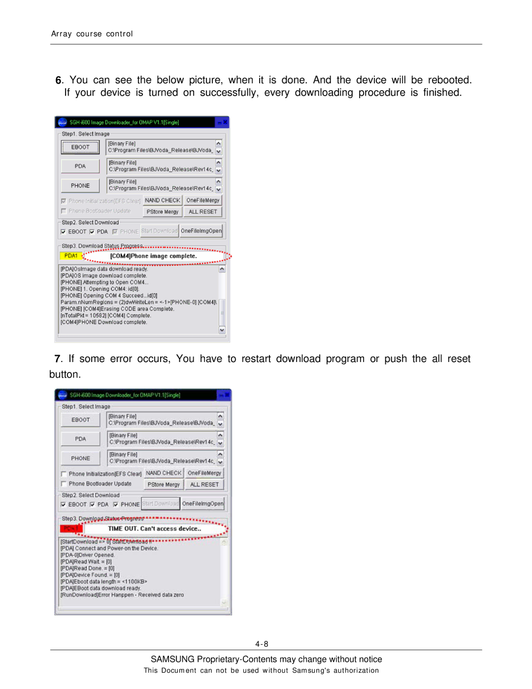 Sharp SGH-I600 manual Samsung Proprietary-Contents may change without notice 