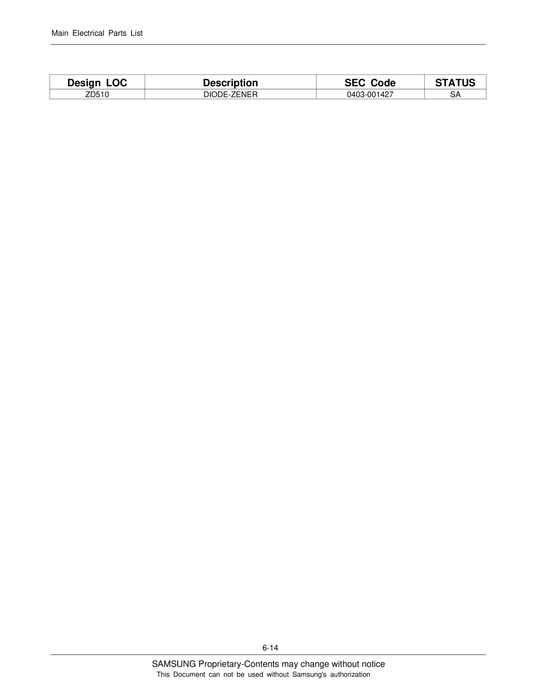 Sharp SGH-I600 manual Diode-Zener 