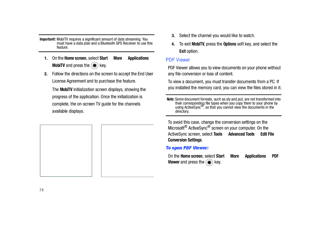 Sharp SGH-I627 user manual MobiTV and press the key, Viewer and press the key 