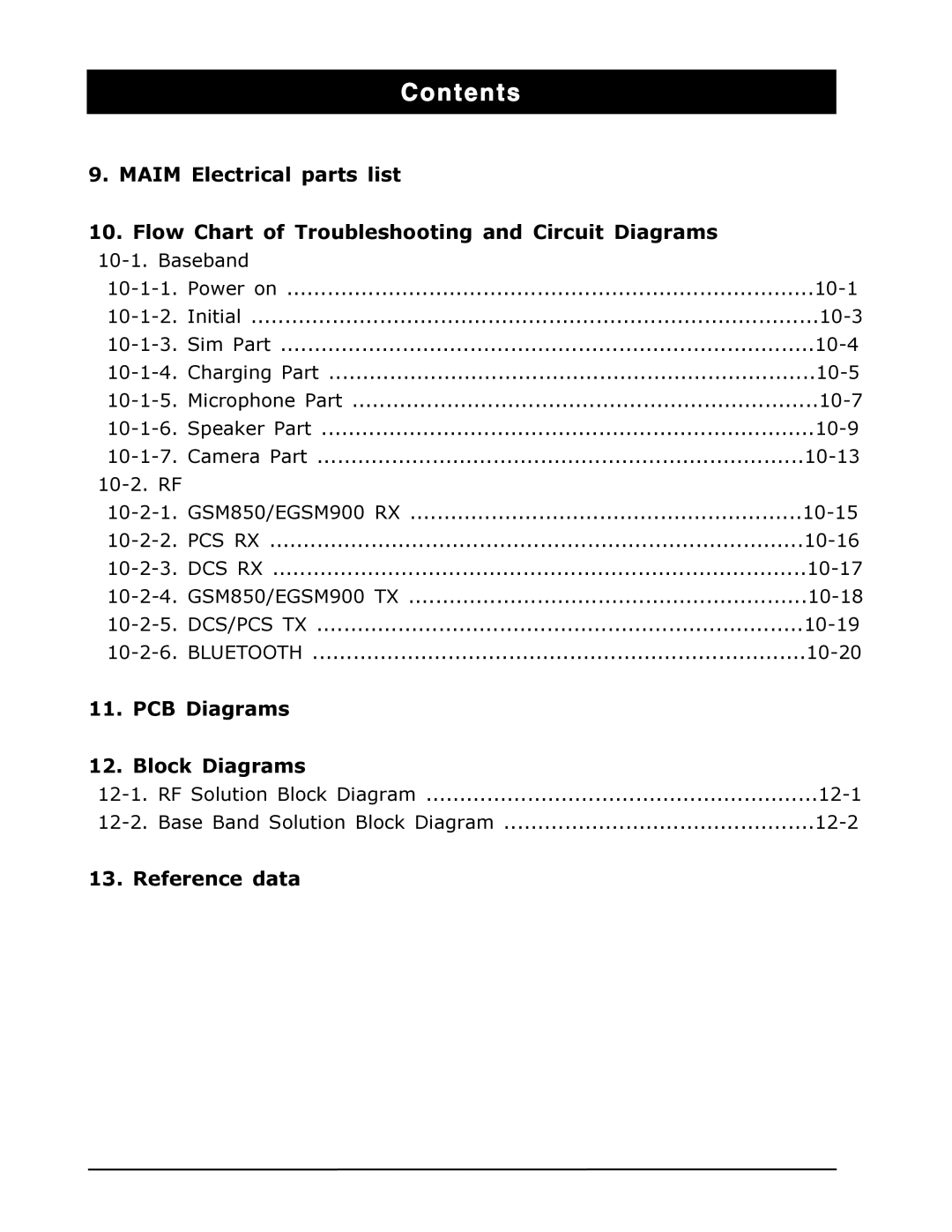 Sharp SGH-T519 manual PCB Diagrams Block Diagrams 