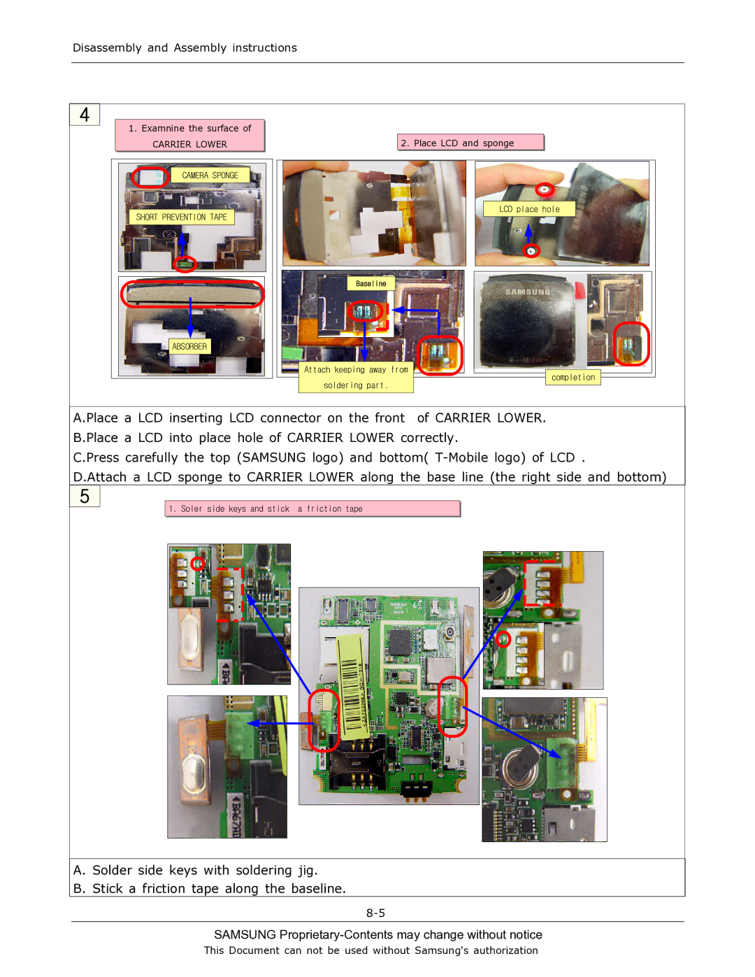 Sharp SGH-T519 manual Absorber 