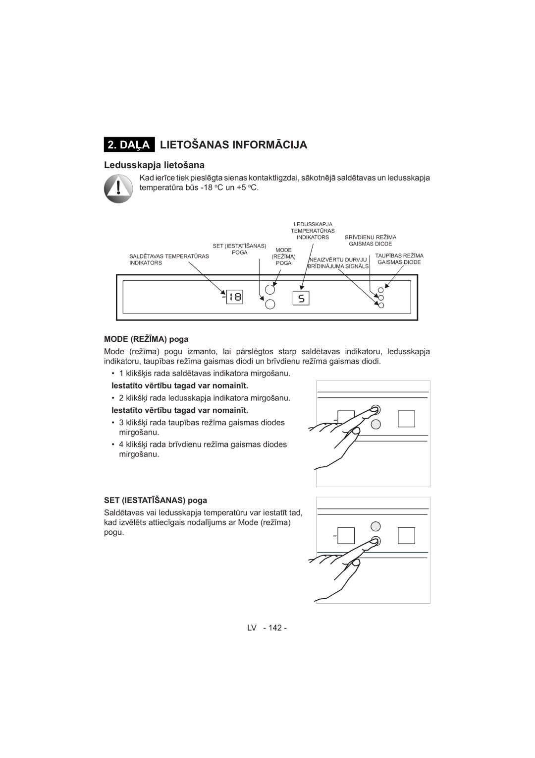 Sharp SJ-F320V operation manual Mode 