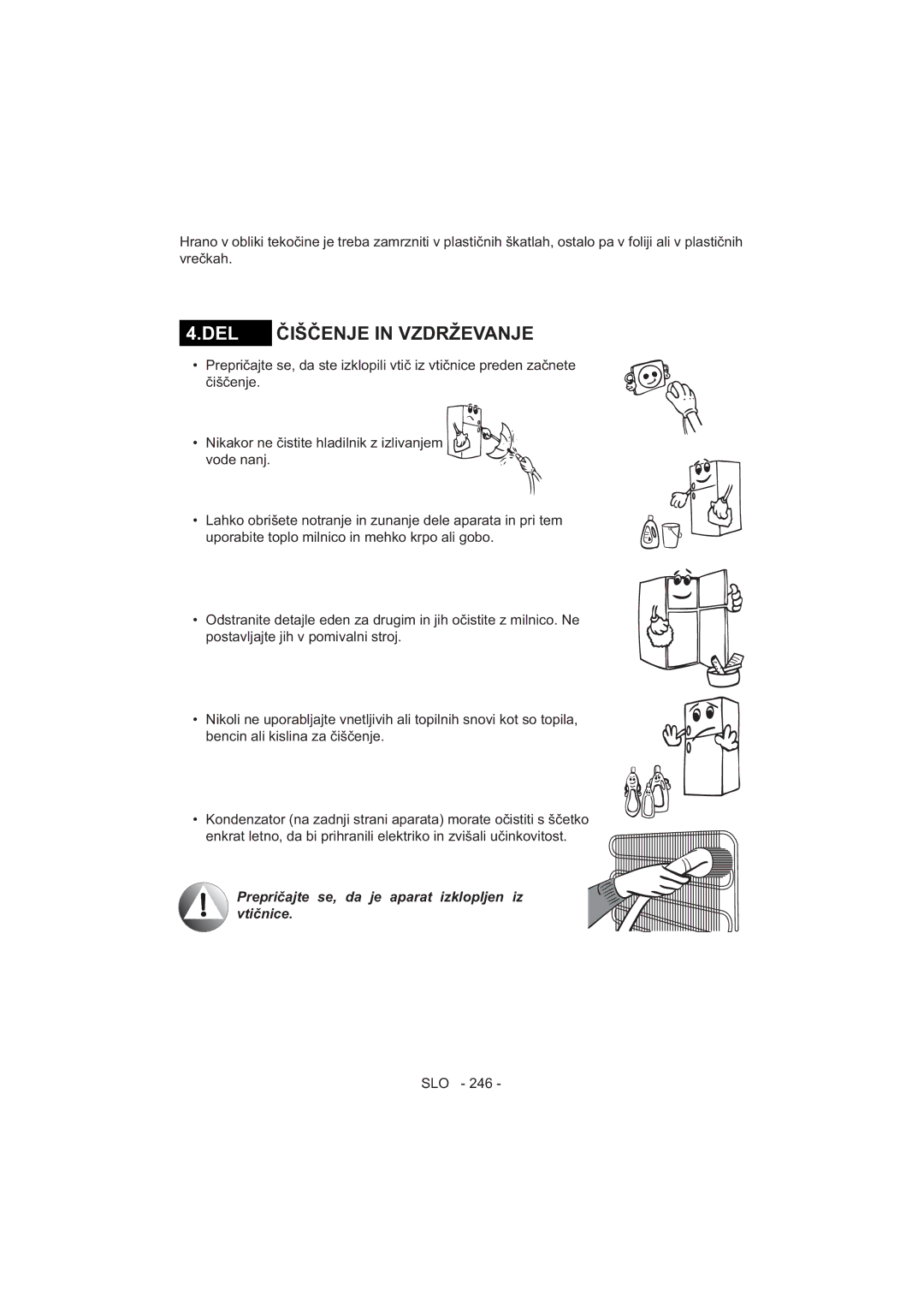 Sharp SJ-F320V operation manual Del 