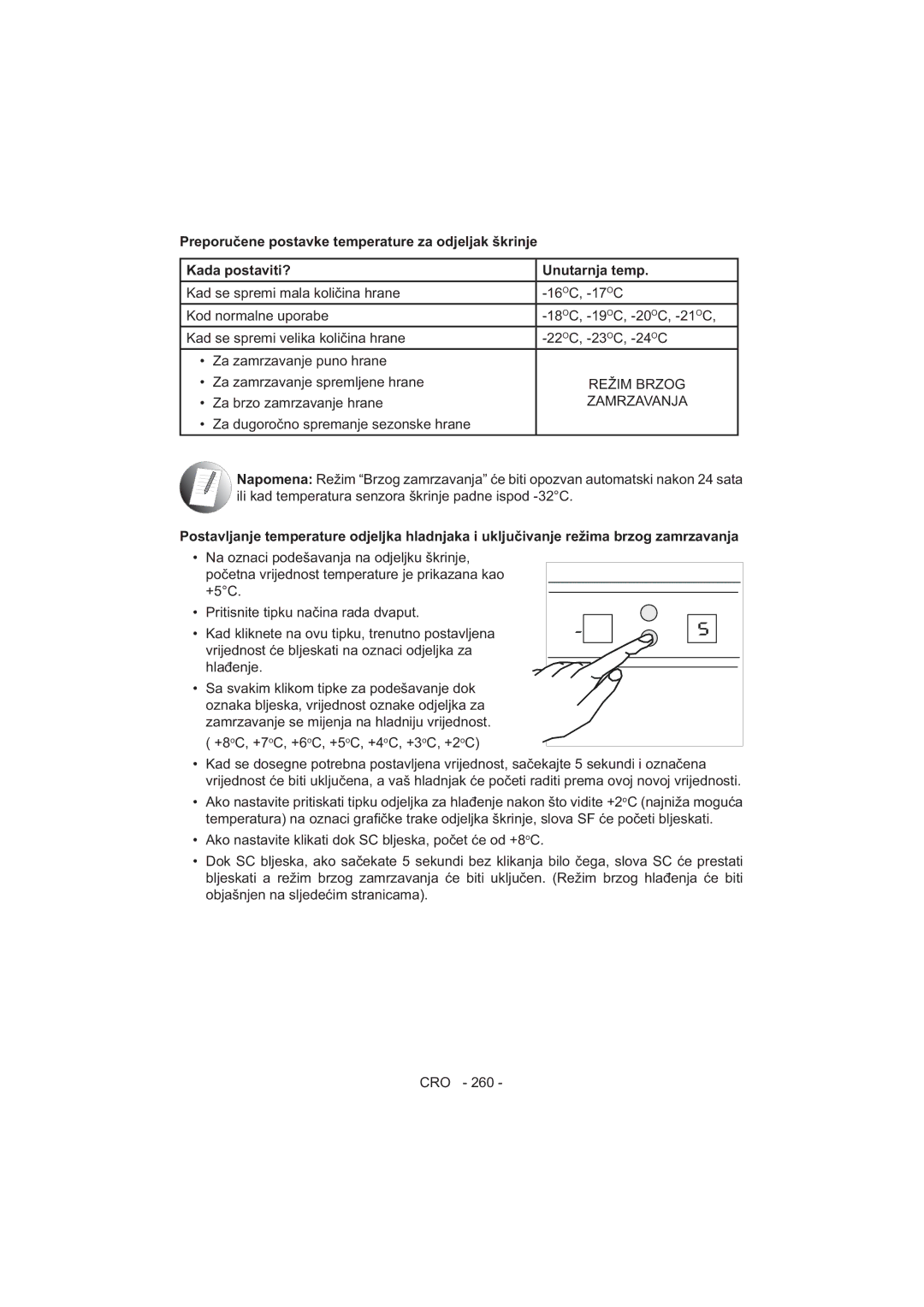 Sharp SJ-F320V operation manual OC, -17OC 