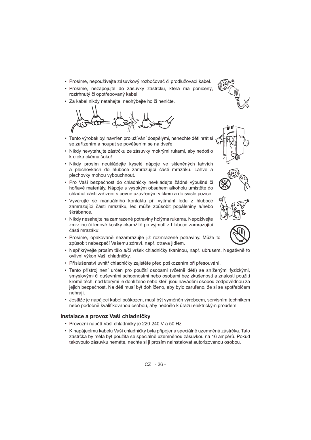 Sharp SJ-F320V operation manual Nehrají 