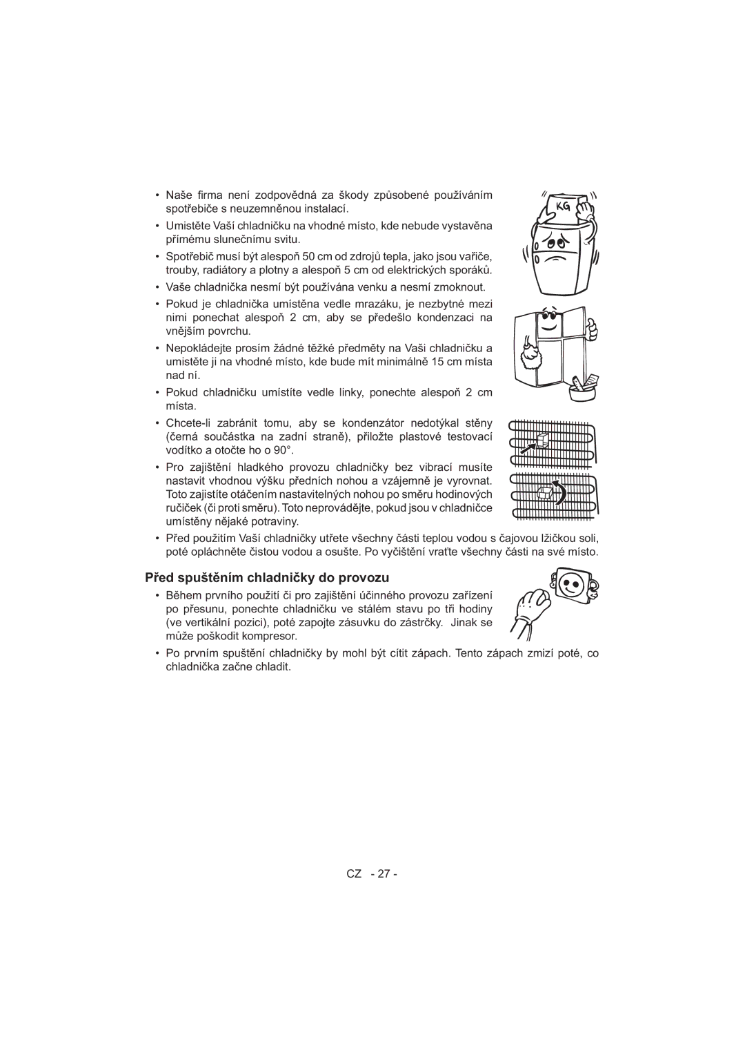 Sharp SJ-F320V operation manual Nad ní 