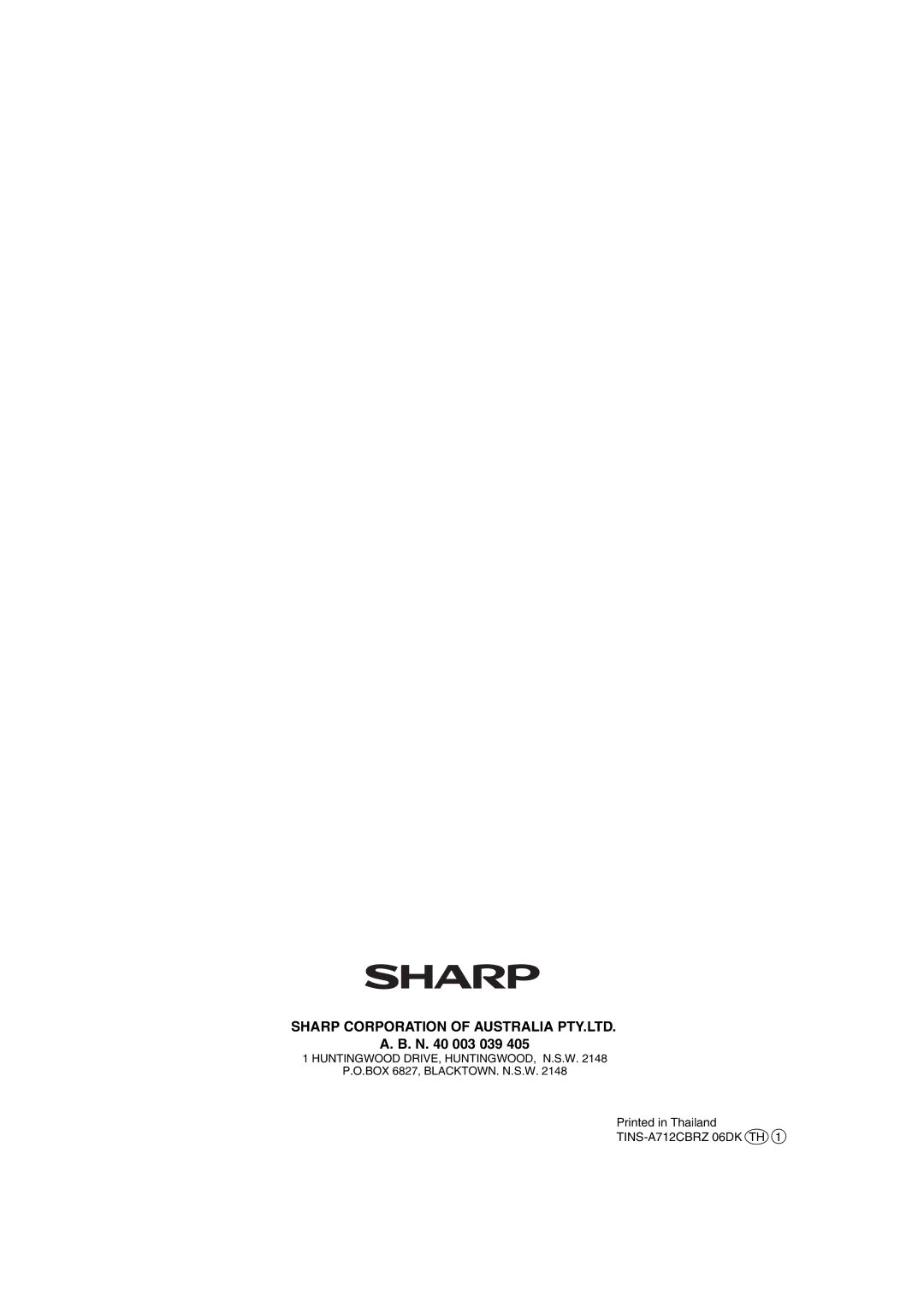 Sharp SJ-F65PS, SJ-F60PC, SJ-F60PS, SJ-F65PC operation manual N 003 039 