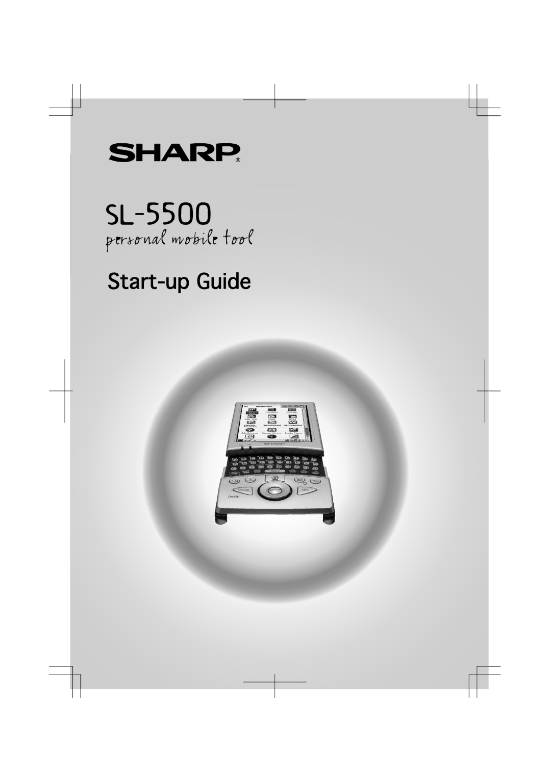 Sharp SL-5500 manual Start-up Guide 