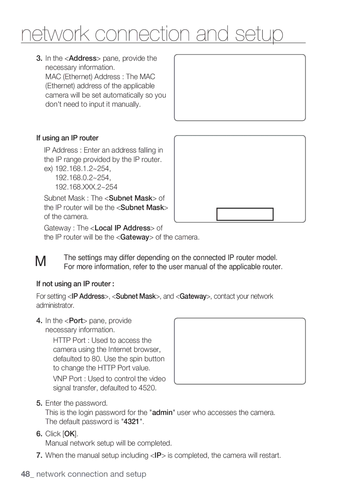 Sharp SND-5080 user manual Network connection and setup 