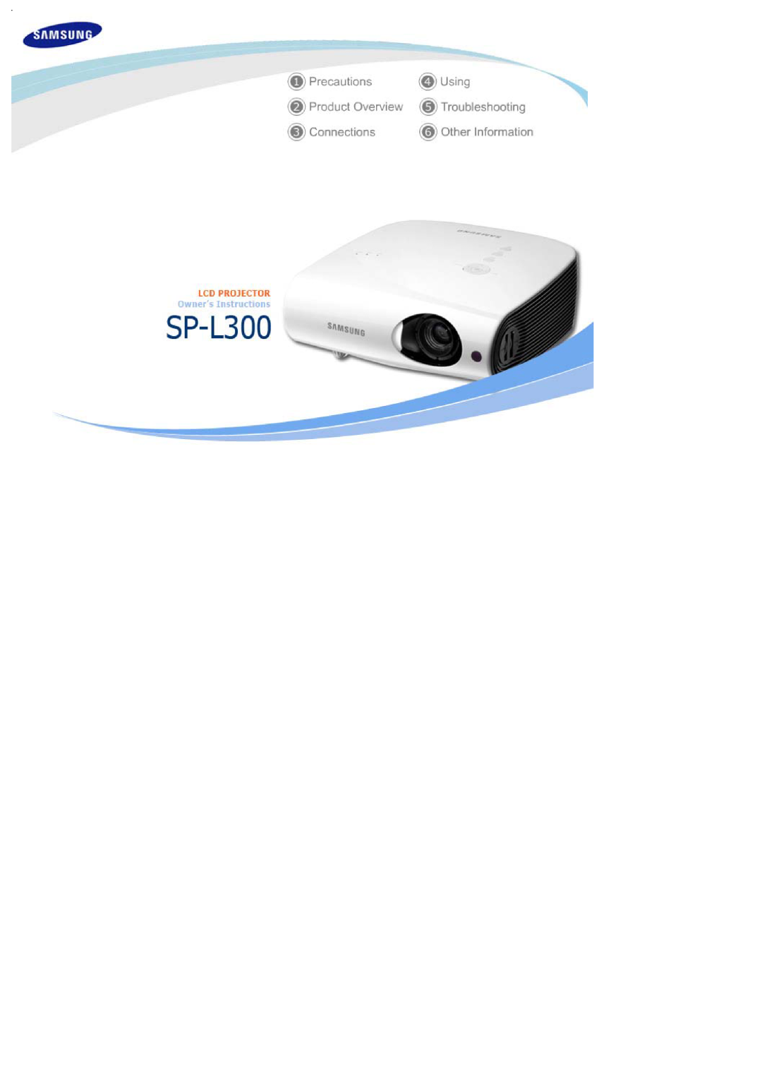 Sharp SP-L300 manual 