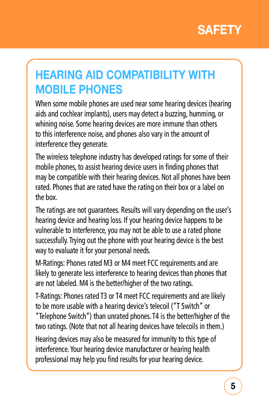 Sharp STX-2 manual Hearing Aid Compatibility with Mobile Phones 