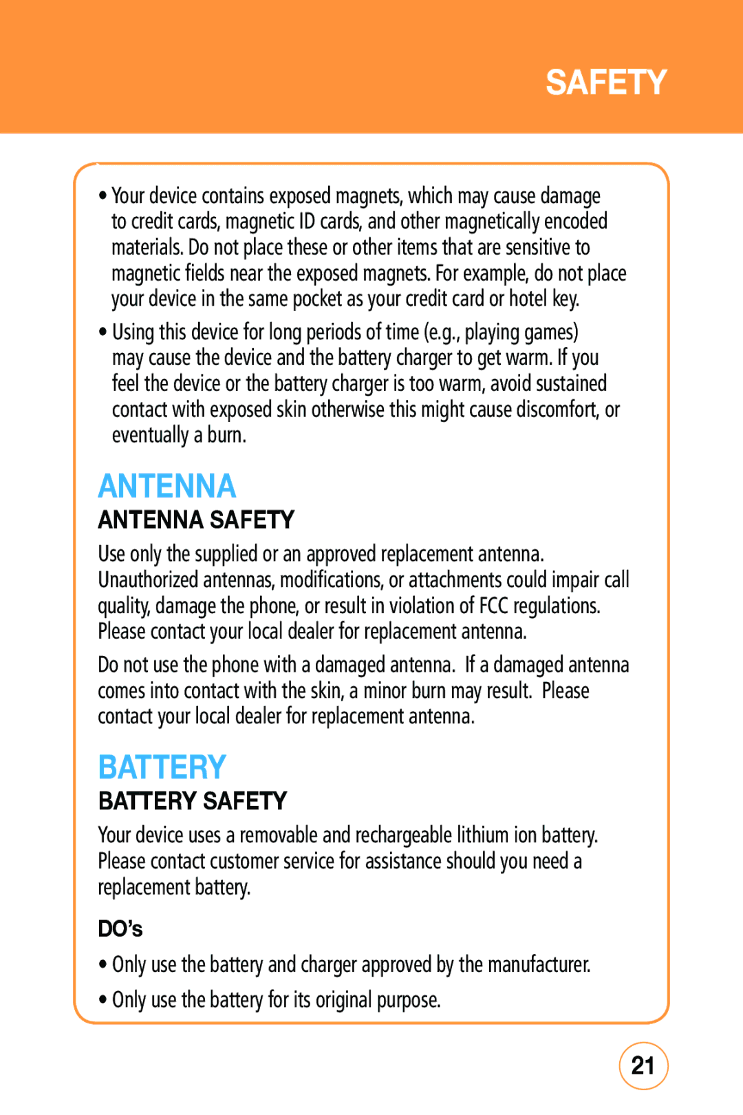 Sharp STX-2 manual Antenna 