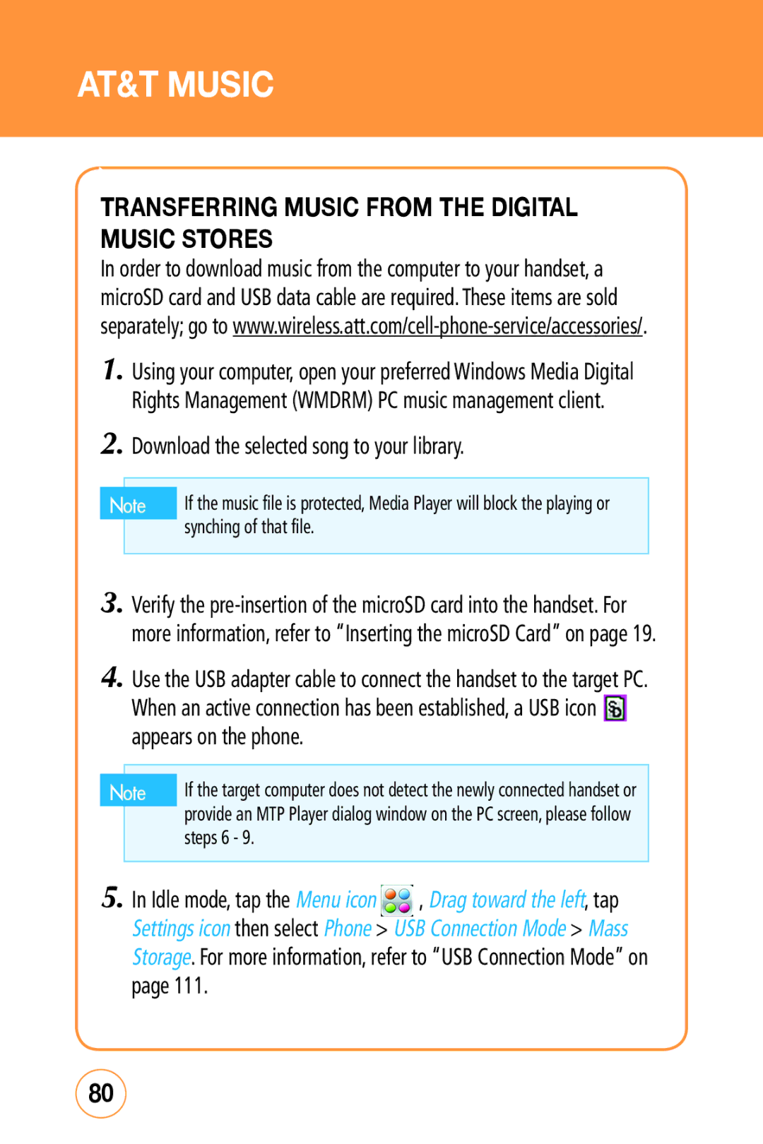 Sharp STX-2 manual Transferring Music from the Digital Music Stores, Download the selected song to your library 