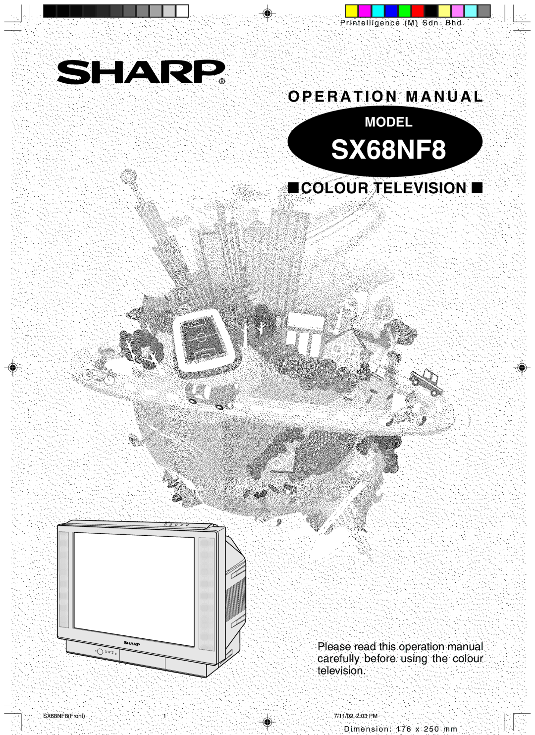 Sharp SX68NF8 operation manual 