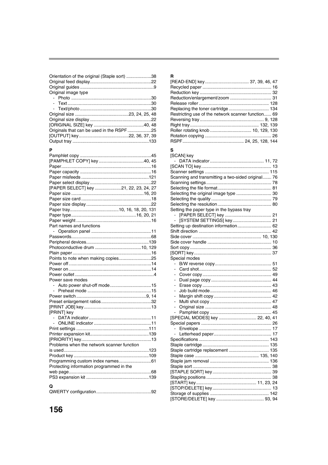 Sharp TINSE2026QSZZ operation manual 156 