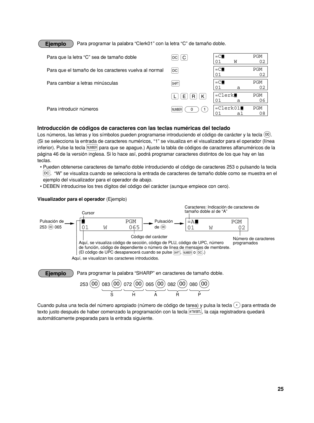 Sharp XE-A406, TINSZ2602RCZZ instruction manual Pulsación 