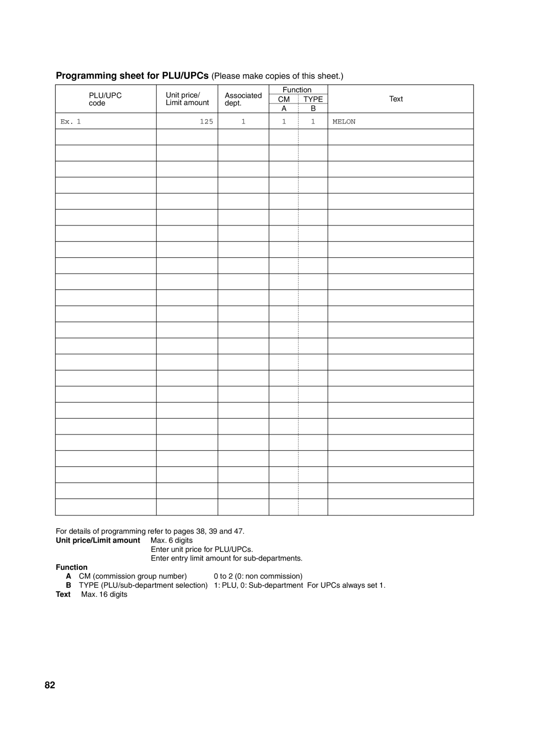 Sharp TINSZ2602RCZZ, XE-A406 instruction manual Unit price/Limit amount Max digits 