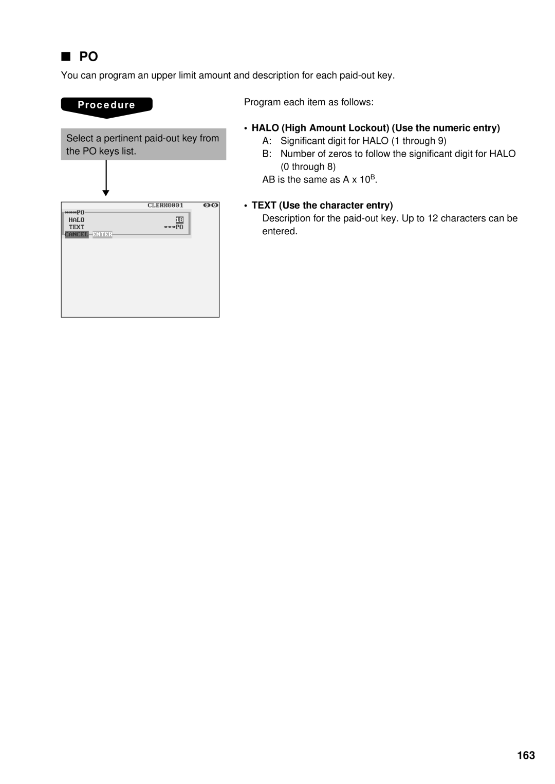 Sharp UP-3300 instruction manual 163 