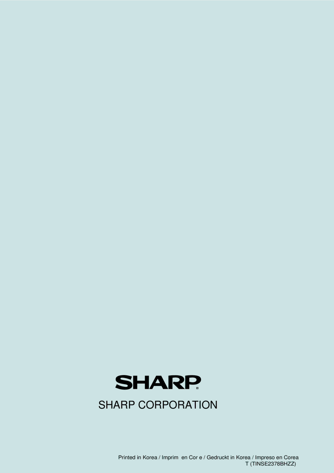 Sharp UP-3300 instruction manual Sharp Corporation 