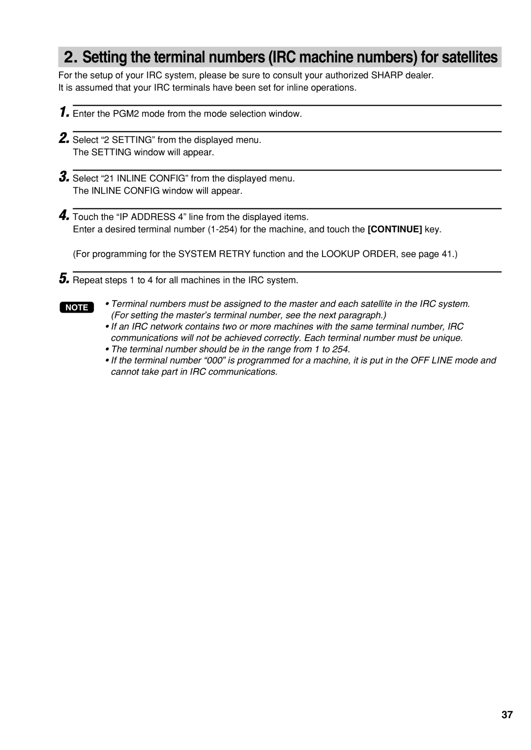 Sharp UP-3500 instruction manual 