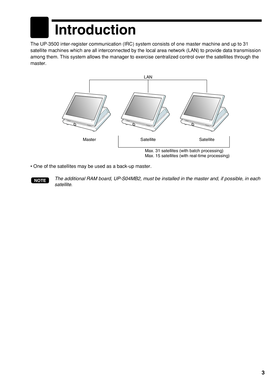 Sharp UP-3500 instruction manual Introduction, Lan 