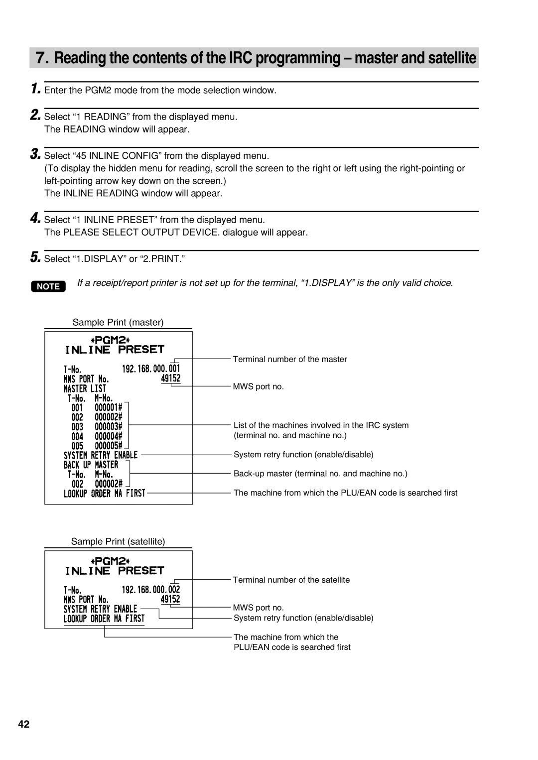 Sharp UP-3500 instruction manual Sample Print master 