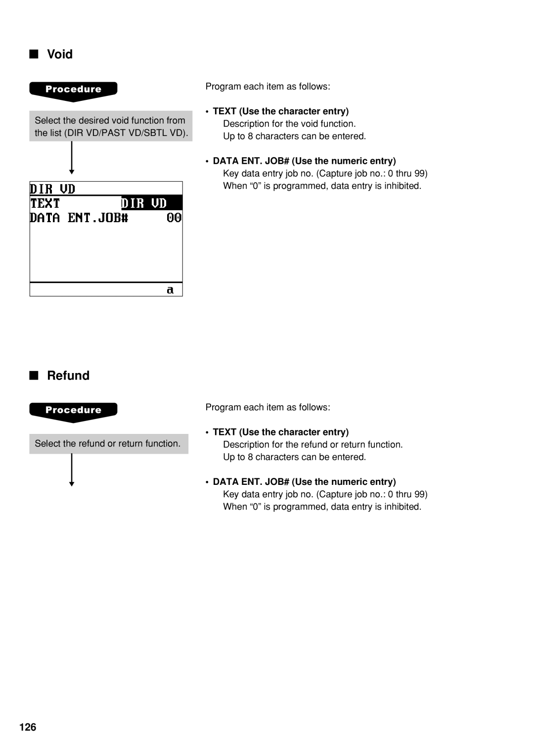 Sharp UP-600 instruction manual Void, Refund 