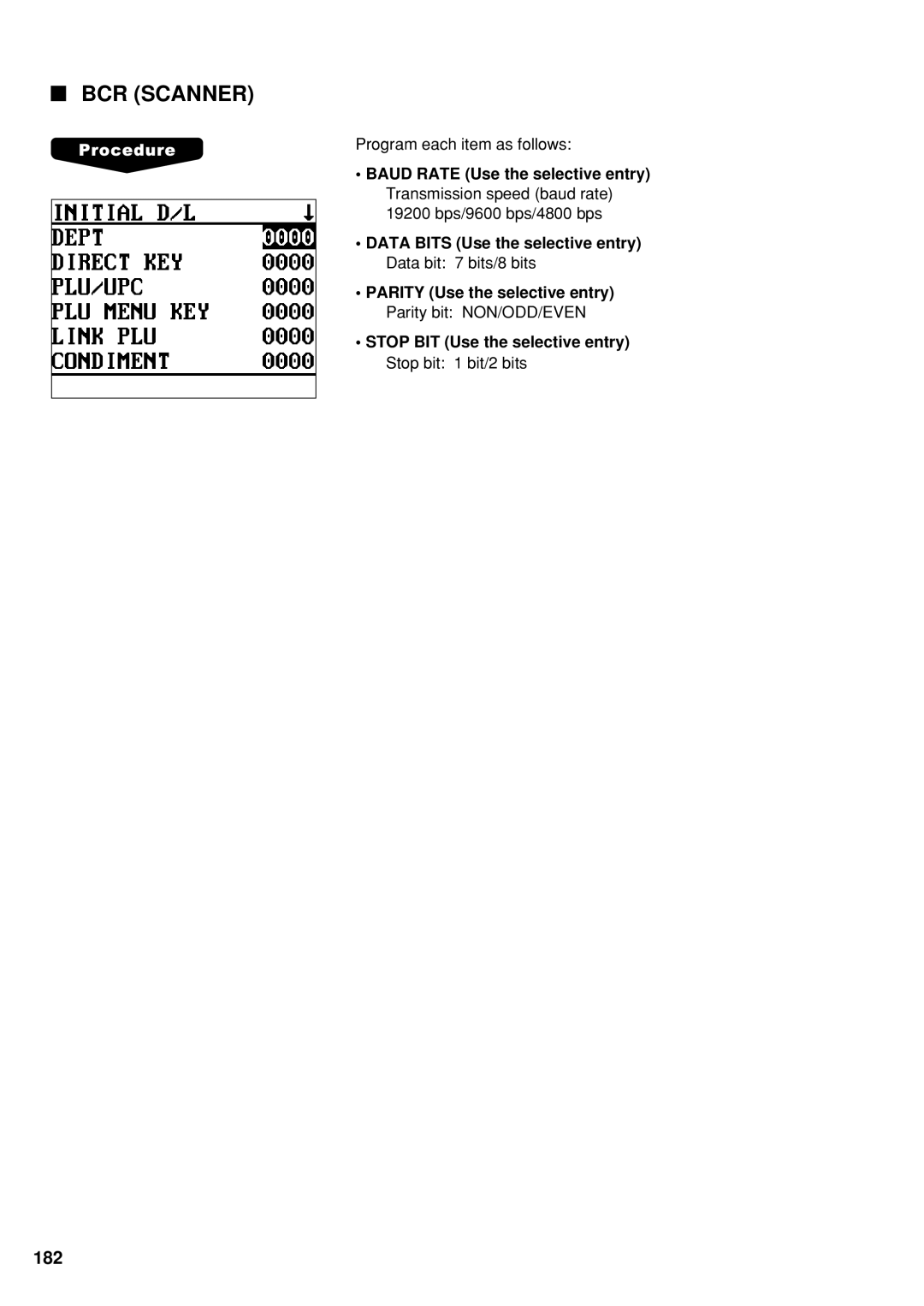 Sharp UP-600 instruction manual BCR Scanner 