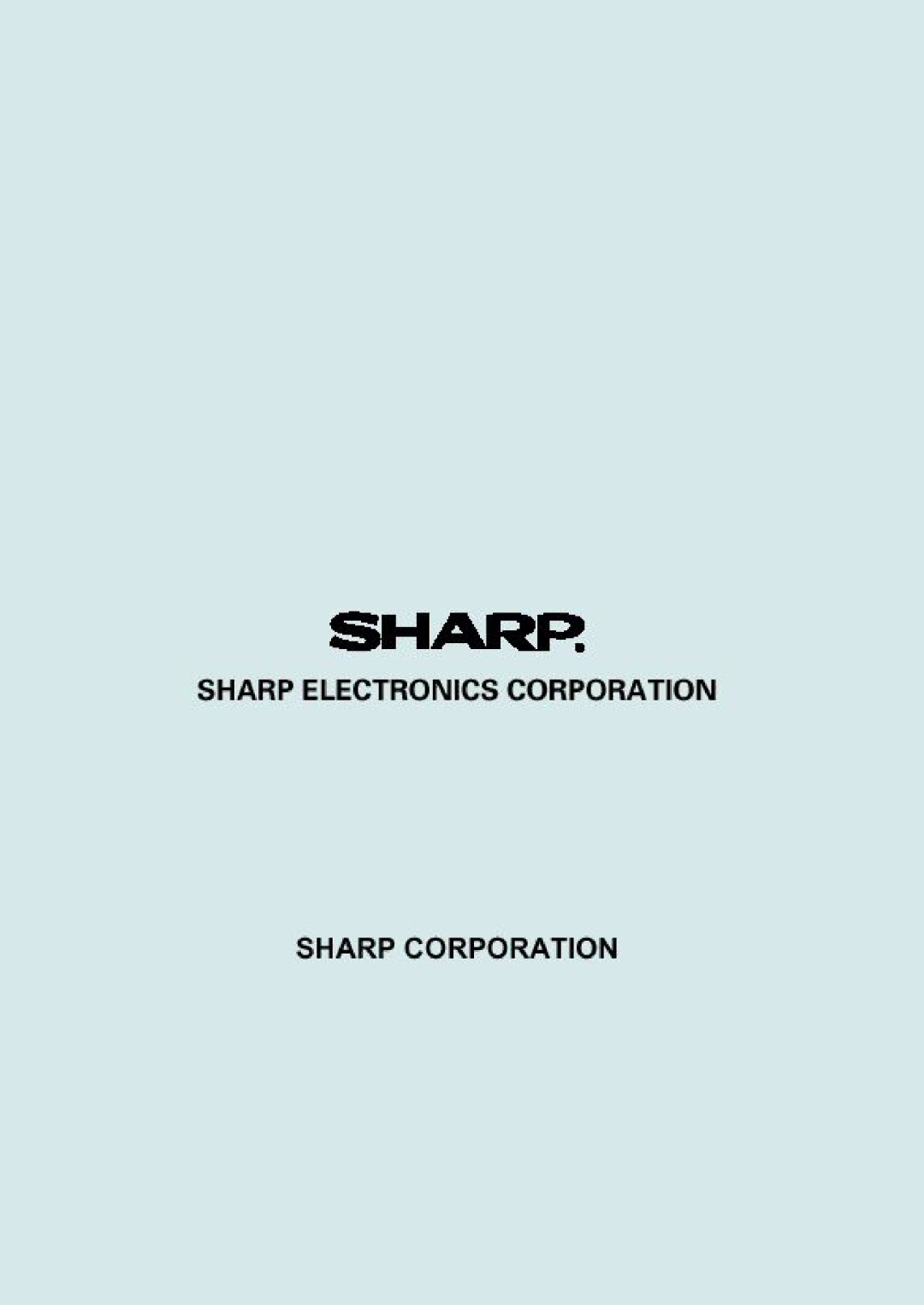 Sharp UP-600 instruction manual 