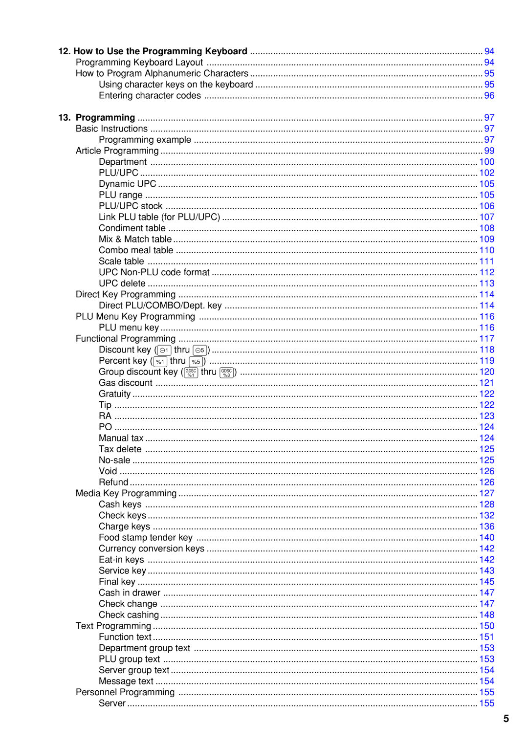 Sharp UP-600 instruction manual Link PLU table for PLU/UPC 