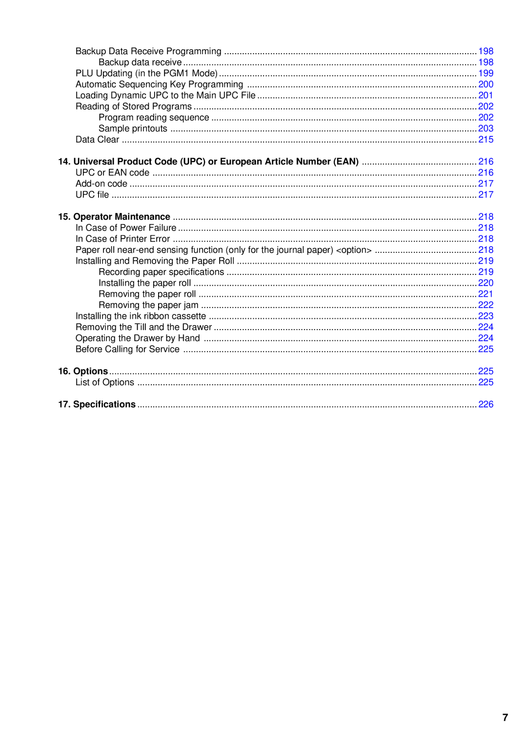 Sharp UP-600 instruction manual Universal Product Code UPC or European Article Number EAN, 218 