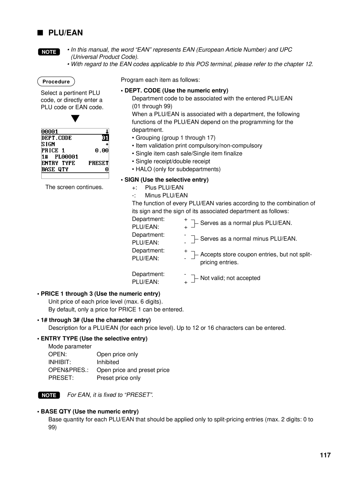 Sharp UP-600 instruction manual 117 