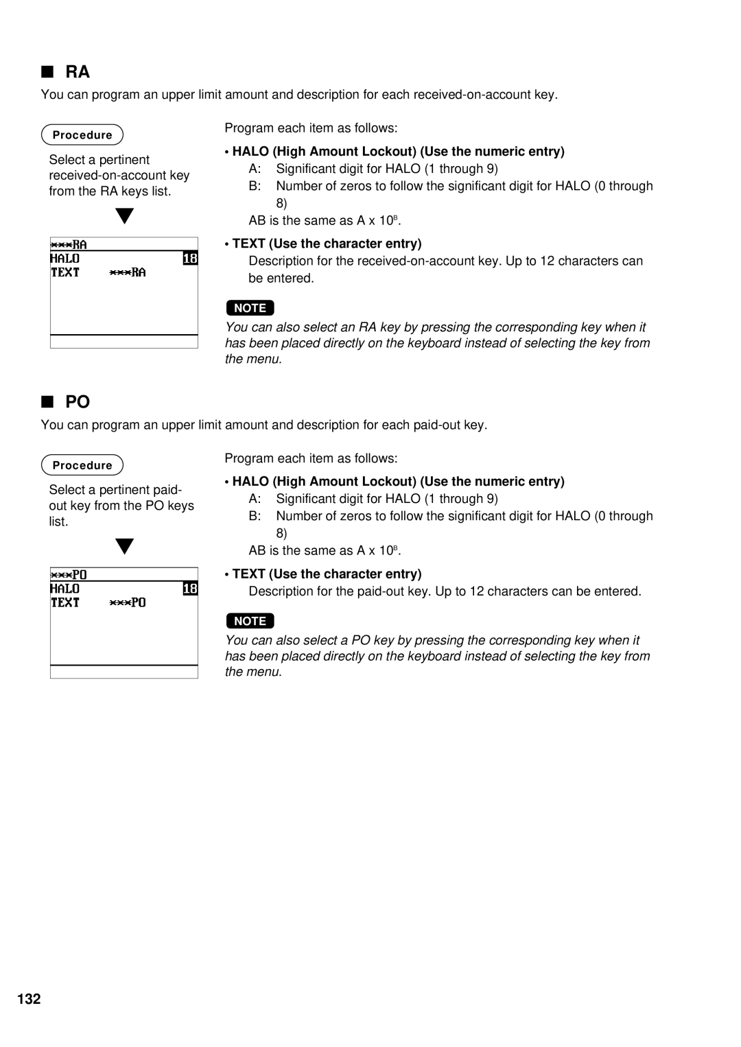 Sharp UP-600 instruction manual 132 