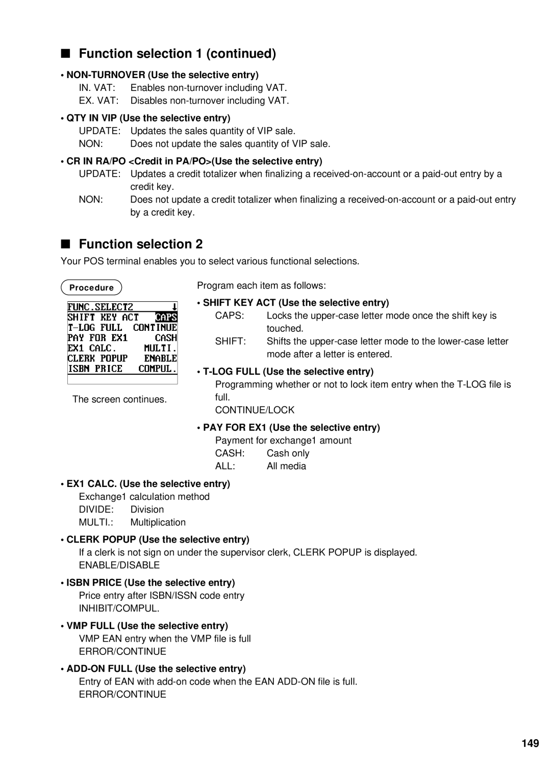 Sharp UP-600 instruction manual 149 