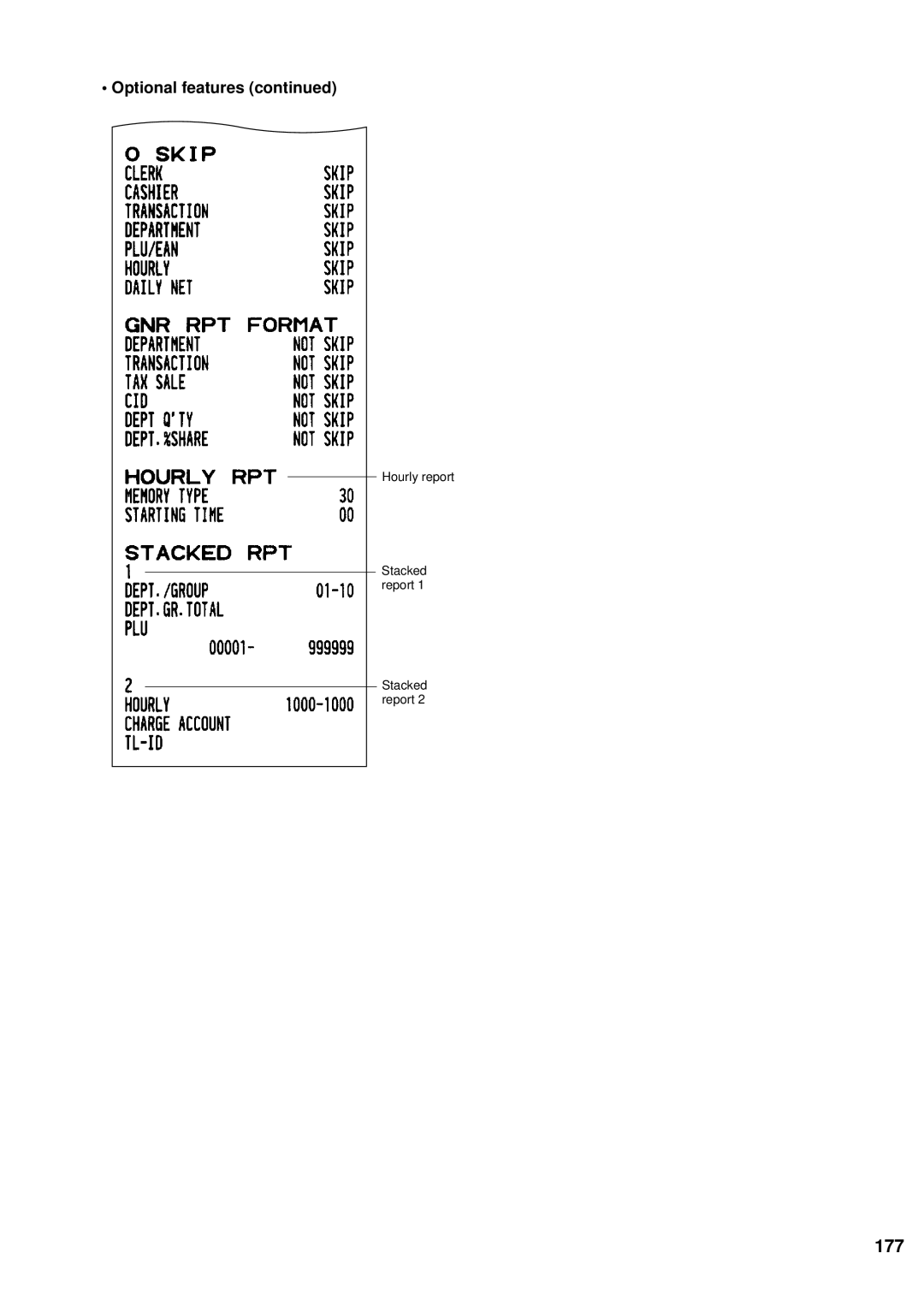 Sharp UP-600 instruction manual 177, Optional features 