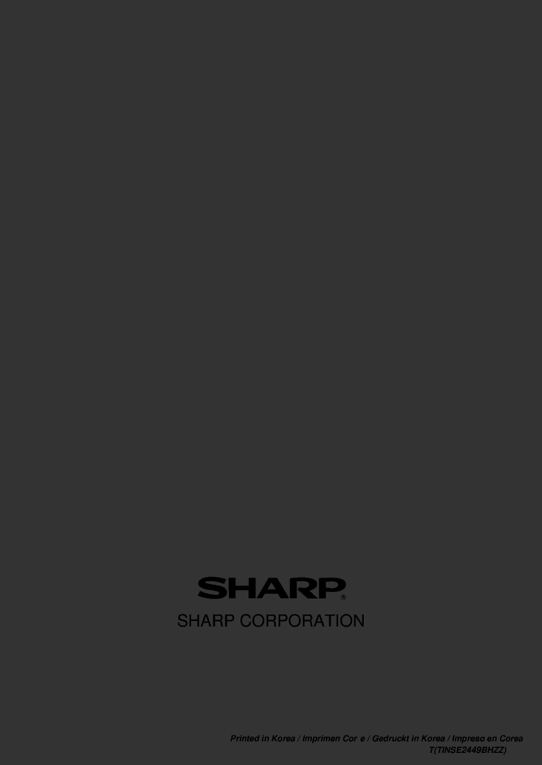 Sharp UP-700 instruction manual Sharp Corporation 