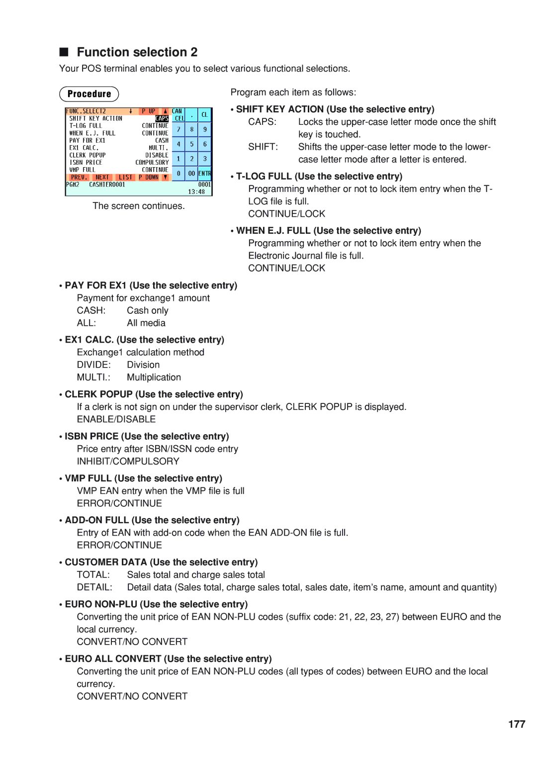 Sharp UP-820F instruction manual 177 