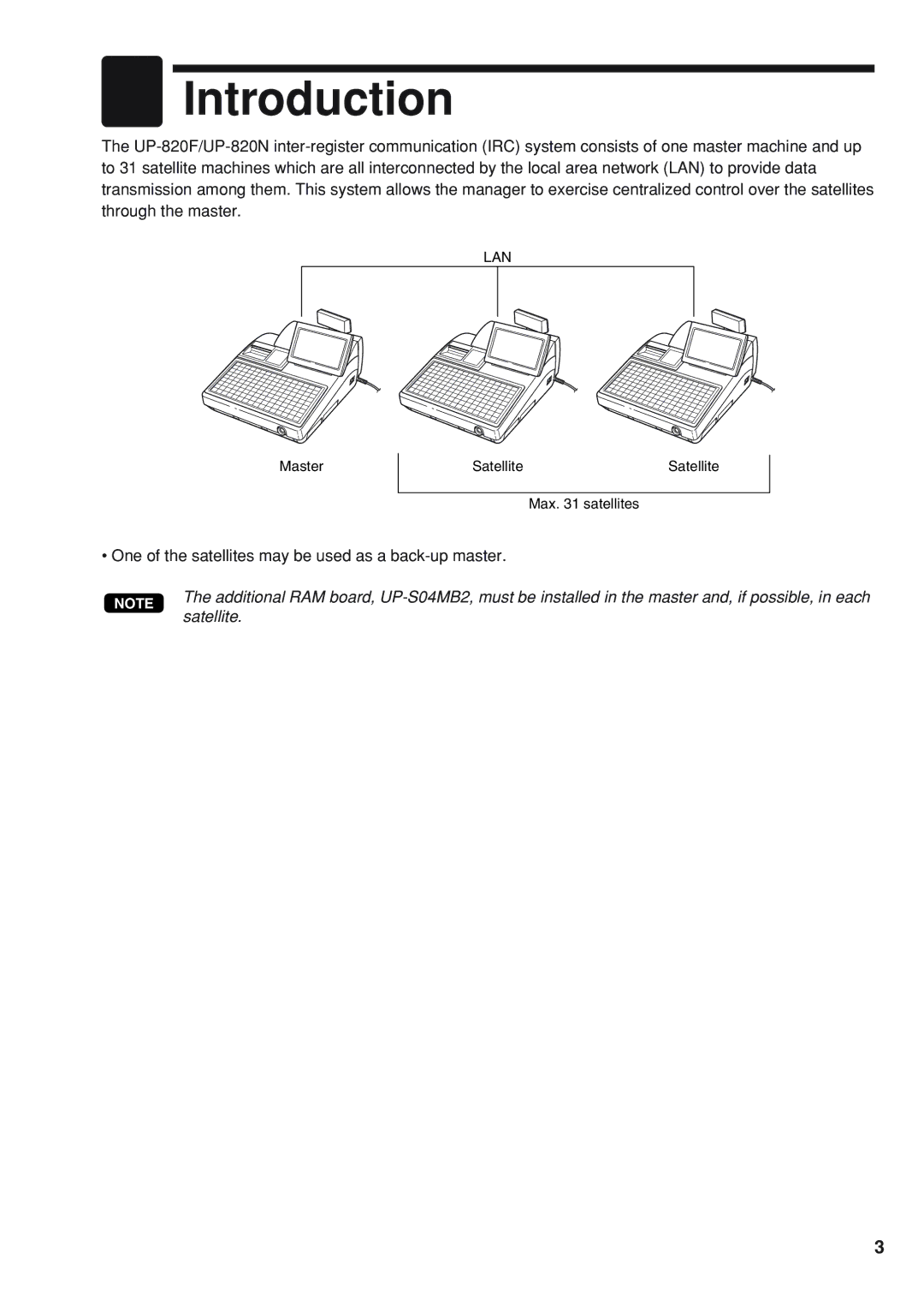 Sharp UP-820F, UP-820N manual Introduction 