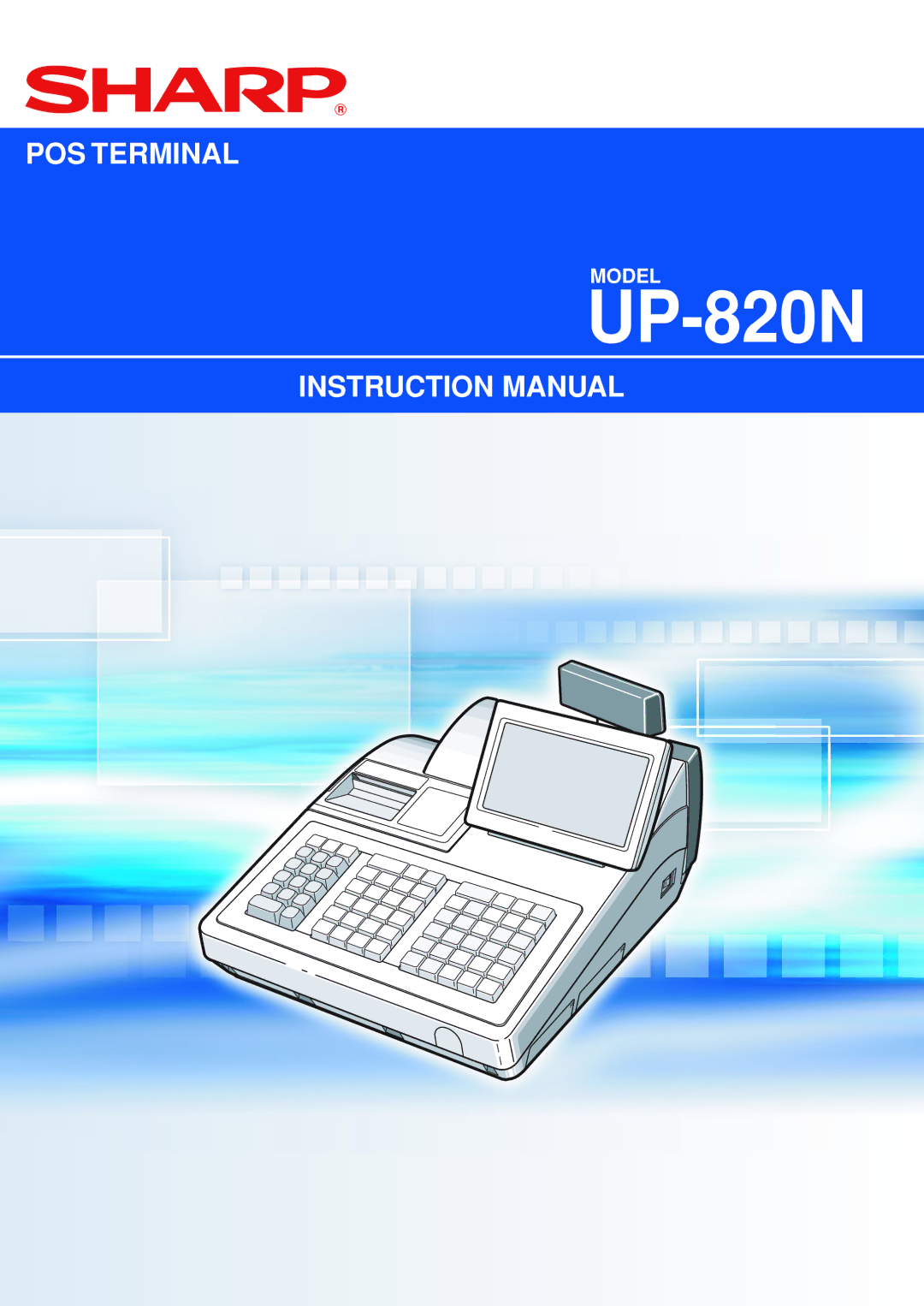 Sharp UP-820N instruction manual 