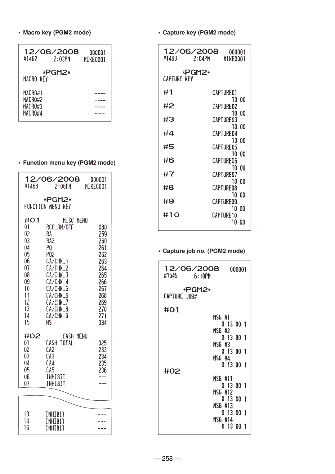 Sharp UP-820N manual 258 