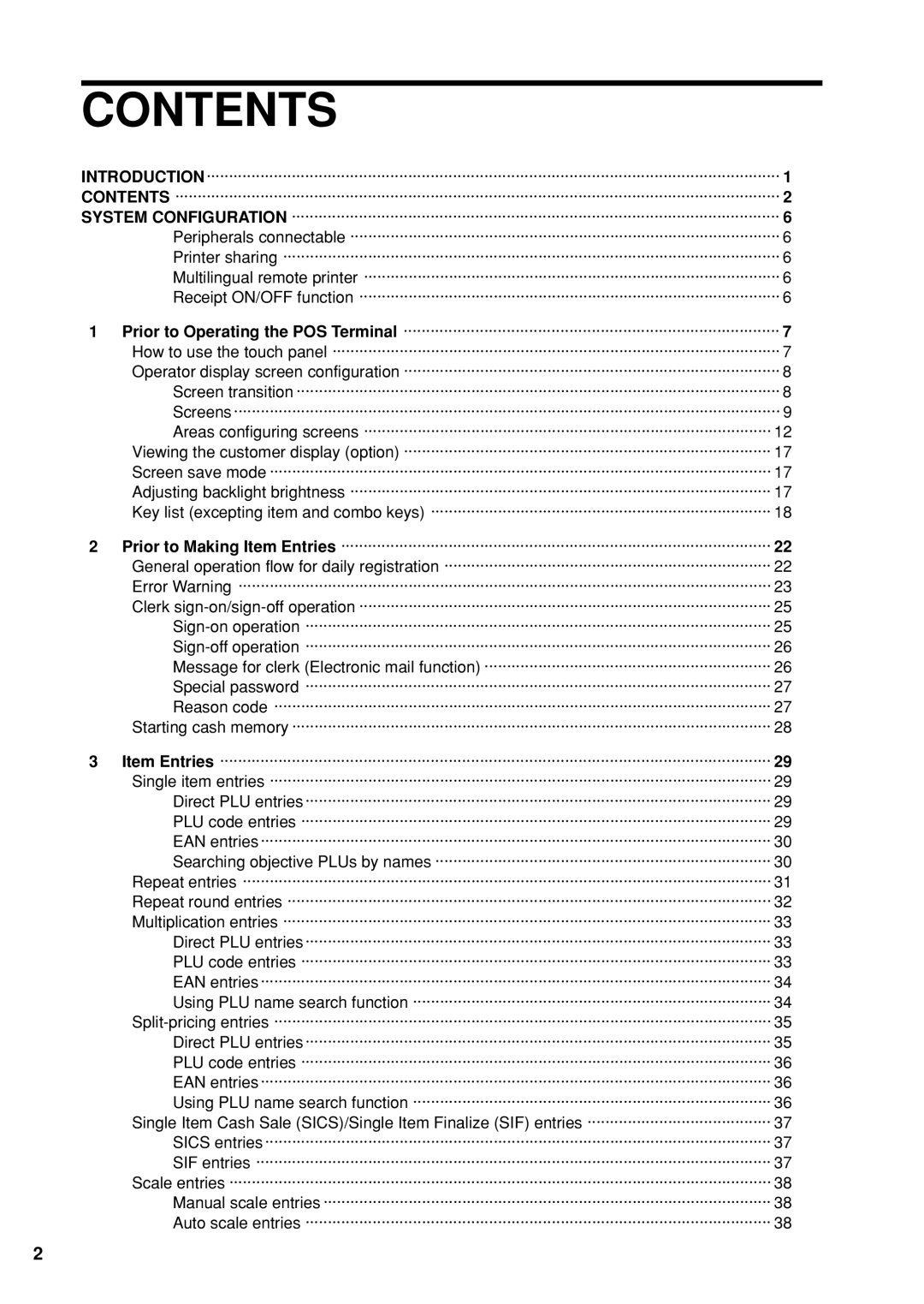 Sharp UP-X300 instruction manual Contents 