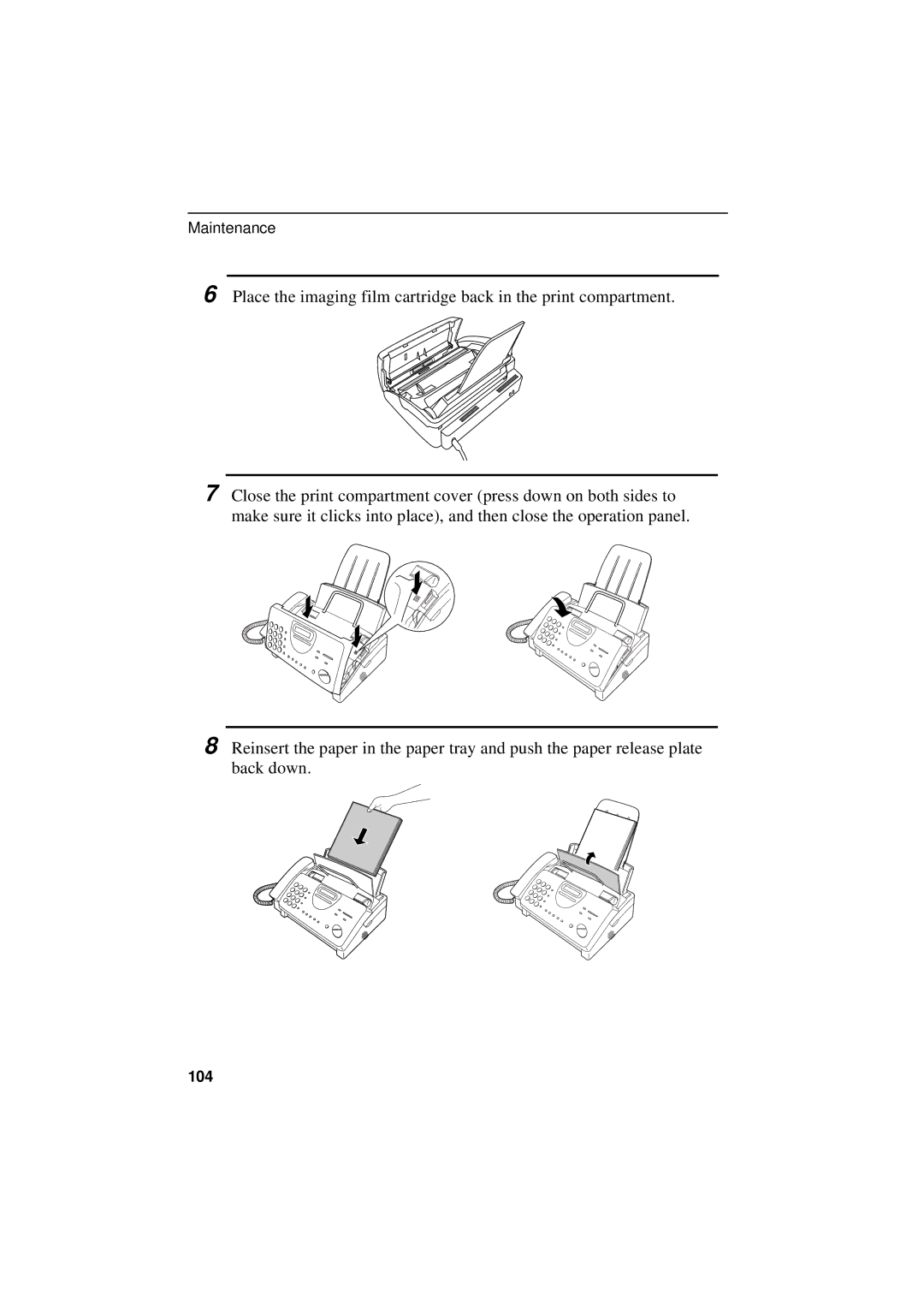 Sharp UX-300 operation manual 104 