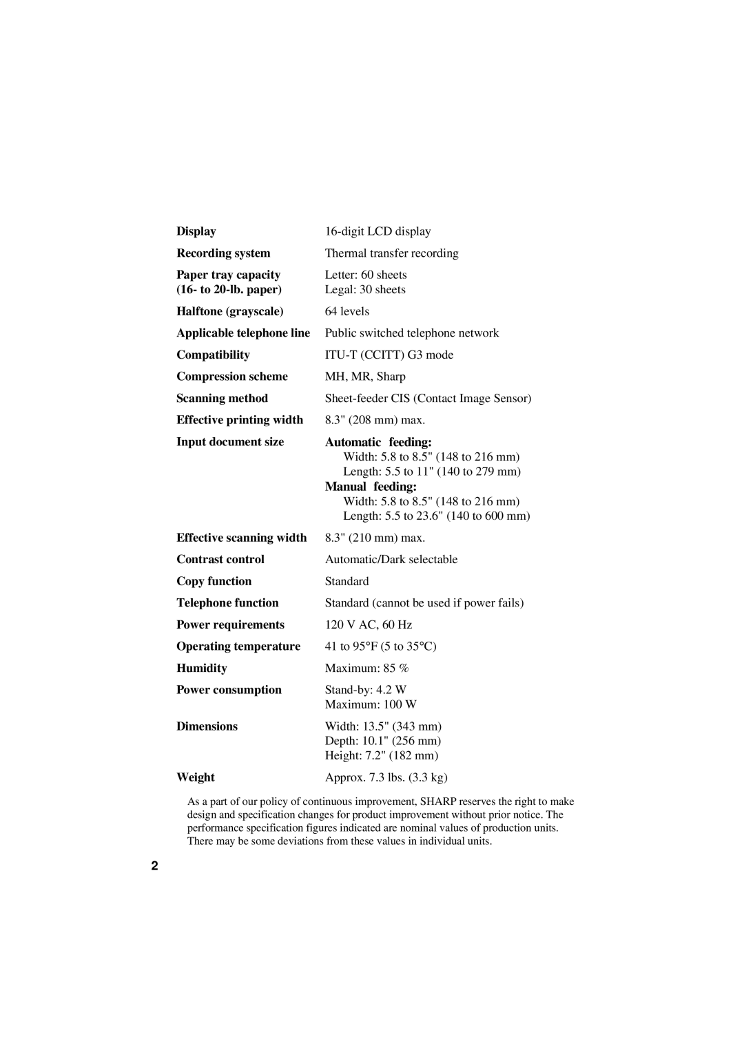 Sharp UX-300 operation manual Automatic feeding 