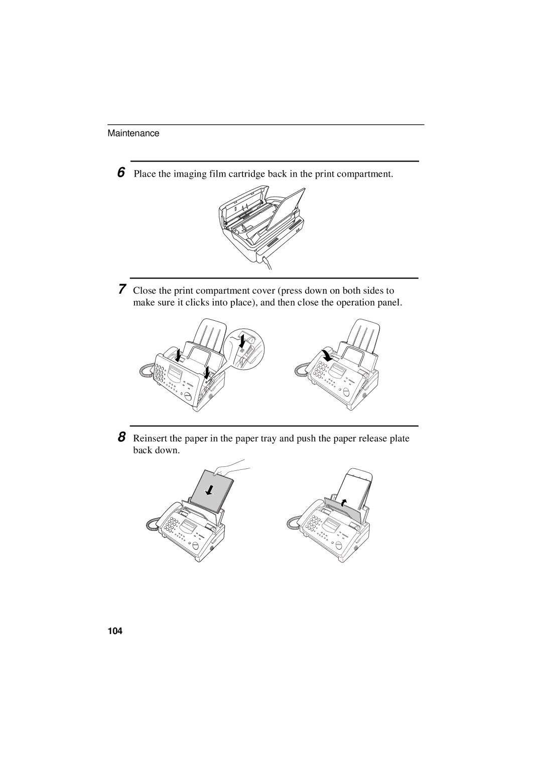 Sharp UX-305 operation manual 104 