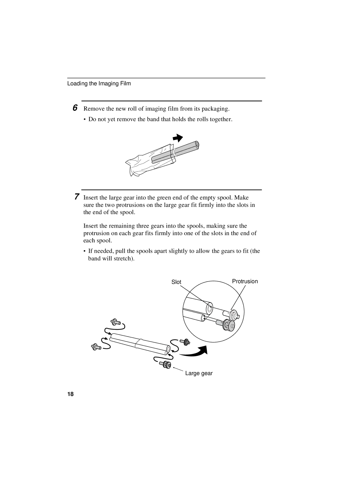 Sharp UX-305 operation manual SlotProtrusion Large gear 