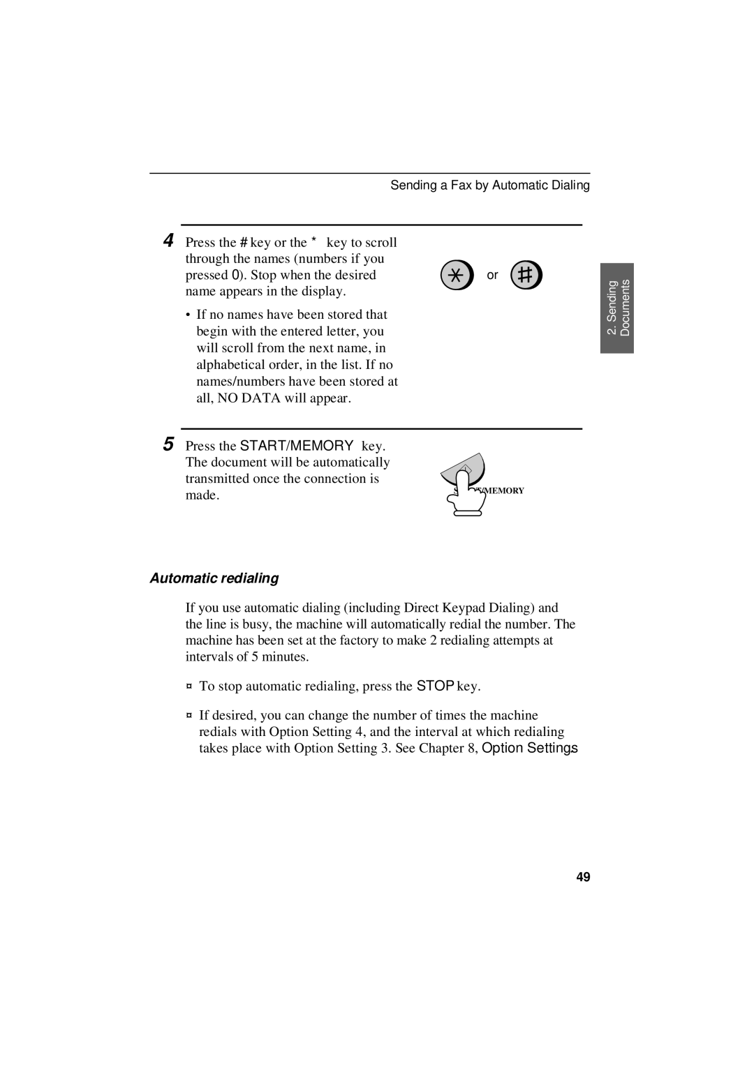 Sharp UX-305 operation manual Made, Automatic redialing 