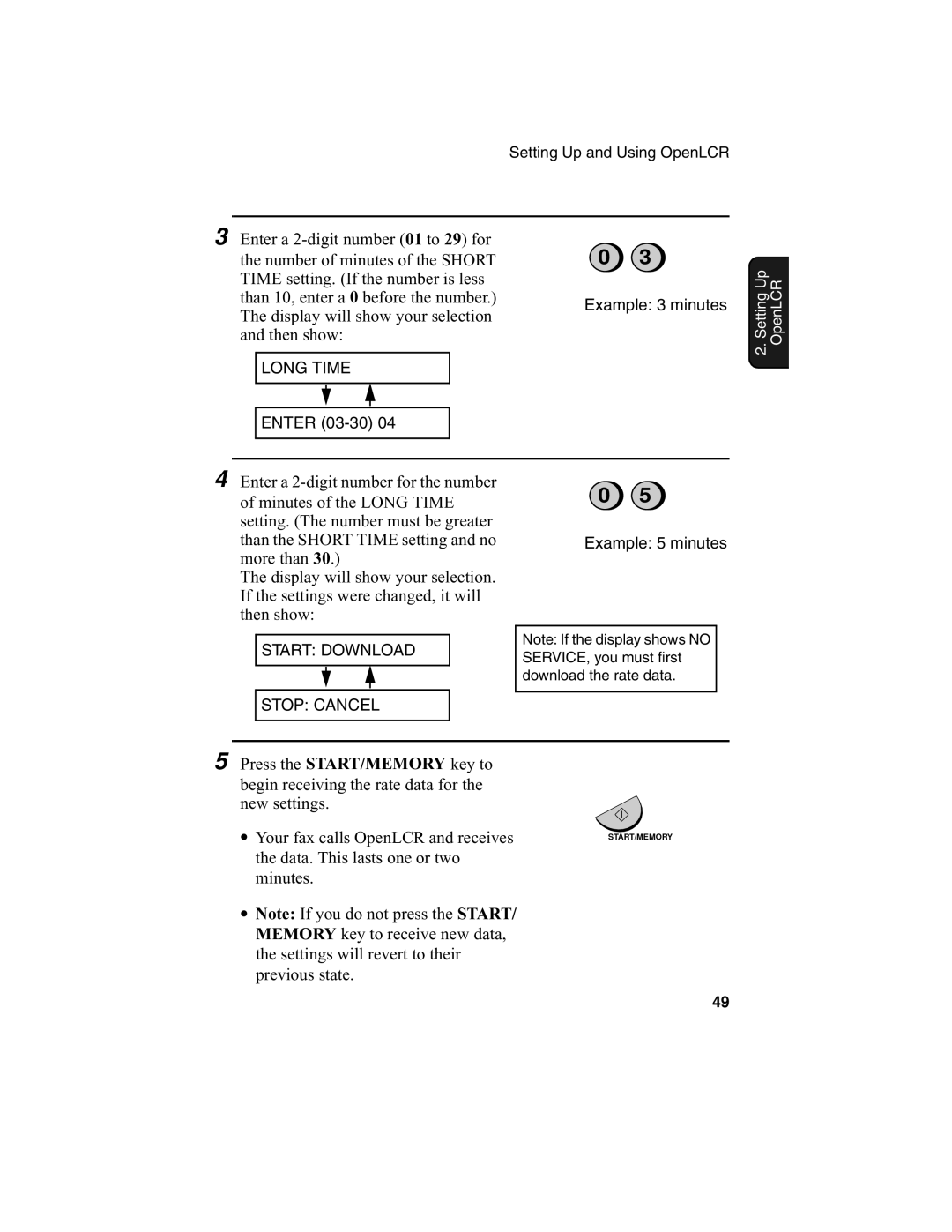 Sharp UX-340L operation manual Display will show your selection 